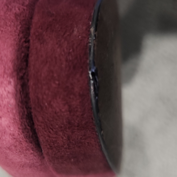 Coach Christie Pat Suede Maroon Pumps  Size 8 - Picture 8 of 12